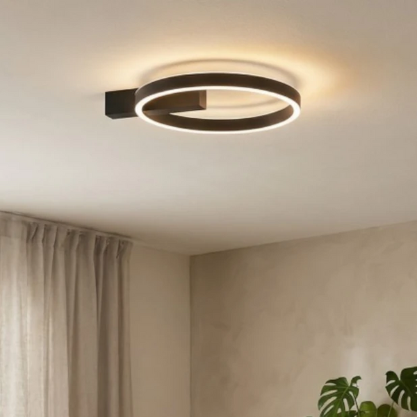 Plafon ARTE owalny czarny AZ7011 1xLED 3000-6000K ściemnialny