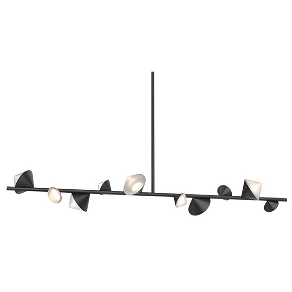 Dekoracyjna lampa wisząca Cone ST-10307-130 black Step LED 99W 3000K stożki czarne
