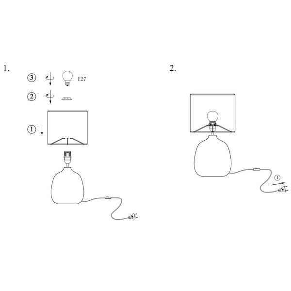 Ceramiczna LAMPA stołowa OSCAR 107068 Markslojd abażurowa LAMPKA stojąca złota czarna
