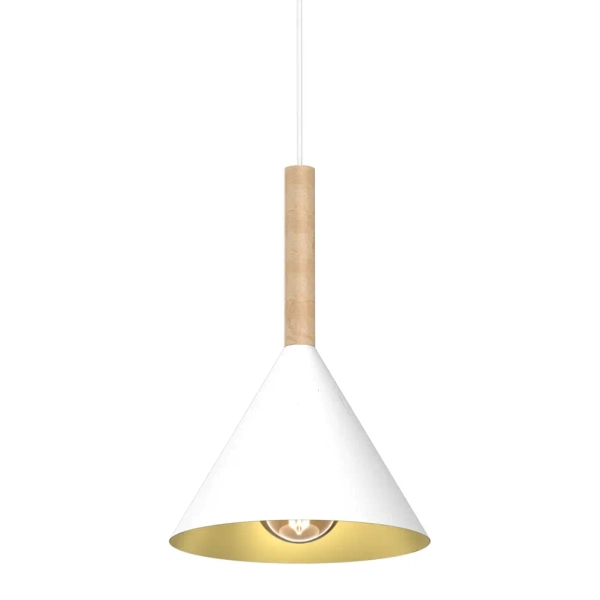 Trójkątna lampa wisząca PERU WHITE MLP0979 regulowana biała