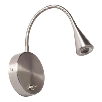 Lampa ścienna na peszlu Libro ABR-KS-3W Abruzzo LED 3W włącznik srebrny