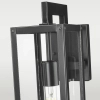 Minimalistyczny kinkiet Kyoto W01678BK Cosmolight prostokąt IP44 metal czarny