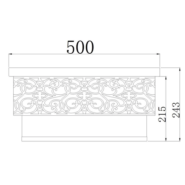 Plafon LAMPA sufitowa VENERA H260-05-N Maytoni antyczna OPRAWA plafoniera okrągła złota
