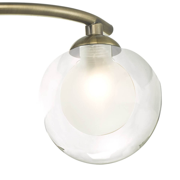 Kulista lampa sufitowa Nakita NAK5375-04 balls kule przezroczyste mosiądz