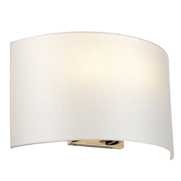 Materiałowy kinkiet na ścianę Cooper DL-COOPER-L-IV-PC chrom biały