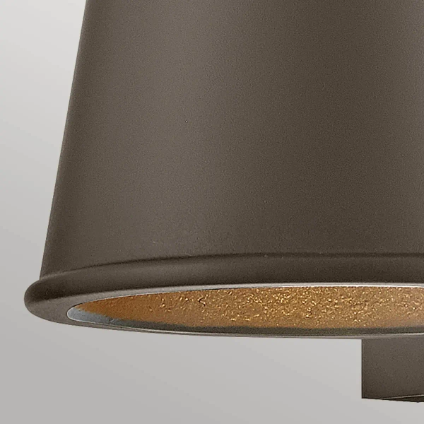 Lampa ścienna na balkon Hans HK-HANS-S-ABZ tuba stożek IP44 brązowy