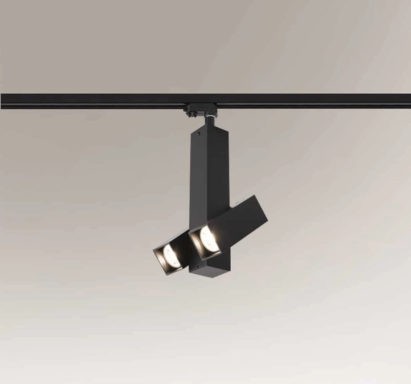 LAMPA sufitowa MITSUMA 7994 Shilo metalowa OPRAWA prostokątny spot regulowany do systemu szynowego czarny