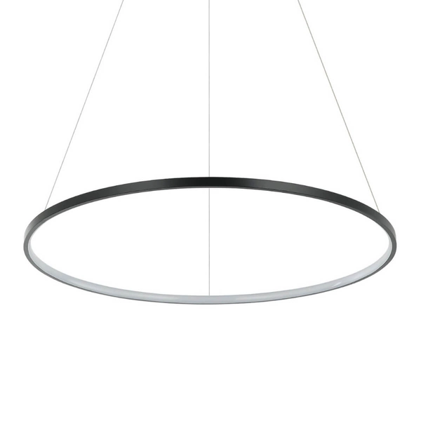 Lampa wisząca RING LP-909/1P 4M BK Light Prestige LED 40W 4000K okrągła oprawa zwis metalowy ring czarny