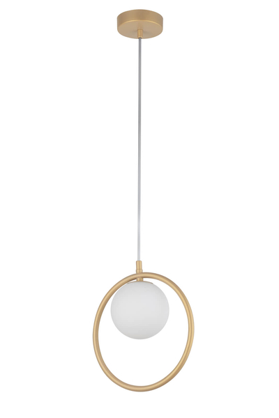 Wisząca lampa złota Ring do przedpokoju metalowy pierścień