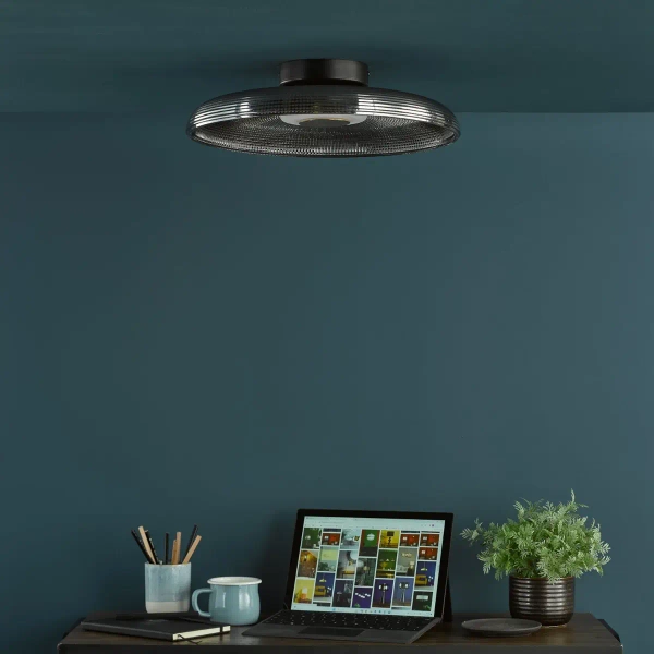 Szklany plafon do salonu Ansel ANS5222 LED 16W 3000K chrom