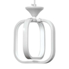 LAMPA wisząca VEN W-MD 9713/1 WH kwadratowa OPRAWA zwis LED 13W 3000K-6000K ramki białe