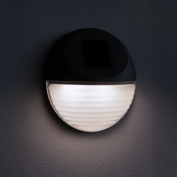 Elewacyjna lampa ścienna Wall EKO0606 LED 0,06W 6000K IP44 czarny