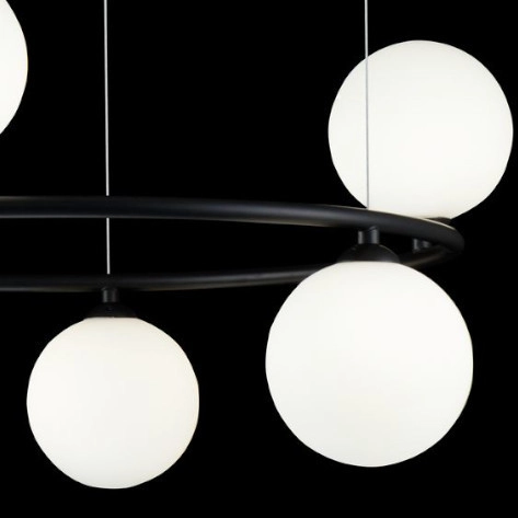 LAMPA wisząca RING MOD013PL-06B Maytoni modernistyczna OPRAWA szklane kule zwis czarny