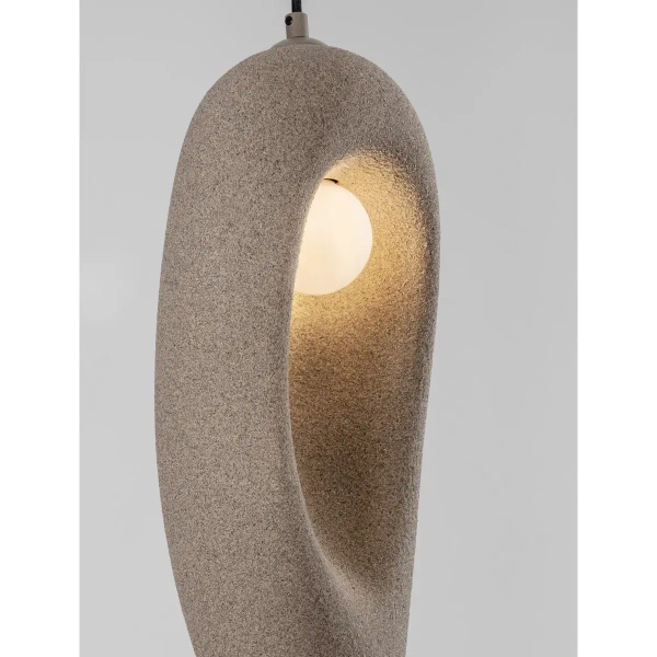 Lampa wisząca nad wyspę LONTIZA LE45338 z żywicy brązowa