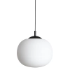 Wisząca lampa sypialniana VIBE 4804 szklana kula czarny biały