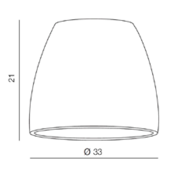 Klosz do lampy klasyczny Shade Za AZ2596 Azzardo 33 cm srebrny
