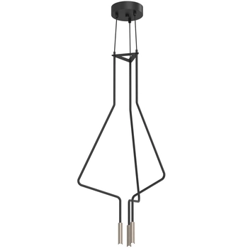 Wisząca lampa nad wyspę no. Vi 5140 Shilo modernistyczna kuchenna czarna