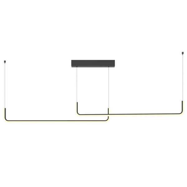 Ledowa wisząca lampa nad stół Urus PO645 LED 30W 3000K czarny