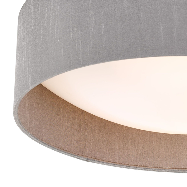 Plafon sufitowy Nysa NYS5039 Dar Lighting okrągły abażur szary