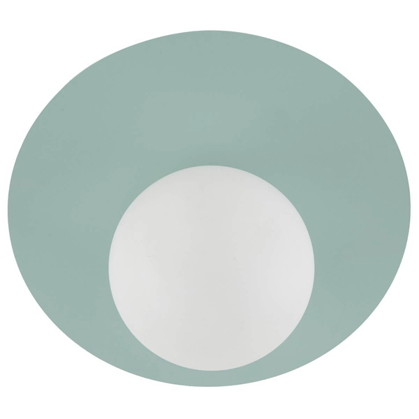 Sufitowa lampa do sypialni Pixi 10229 ball metalowa miętowa biała