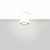 Lampa sufitowa natynkowa Rund 300701002 Elkim biała tuba biała