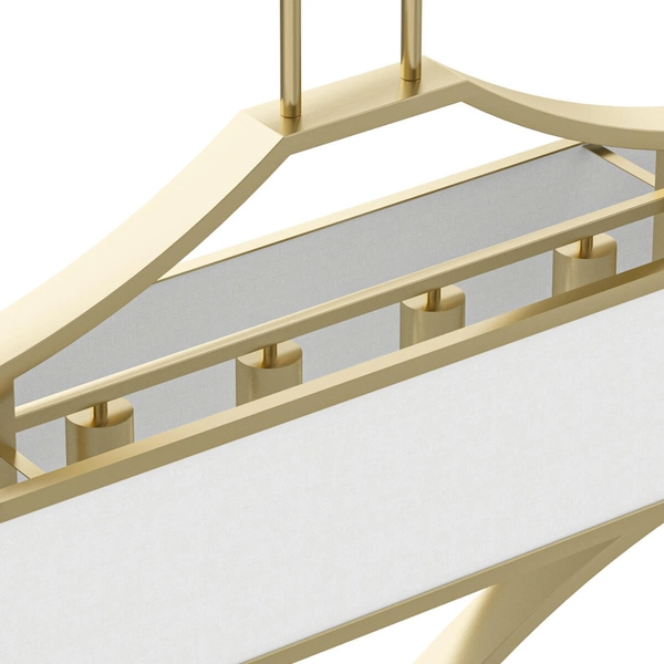 Biała lampa wisząca Gerdo Ovale zwis nad stół z materiału