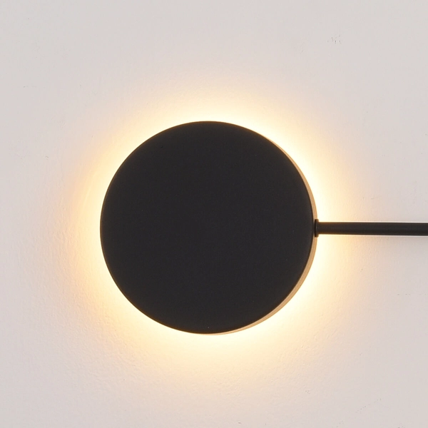 Metalowy kinkiet Clex MW1134-1120 Step LED 12W 3000K do holu czarny