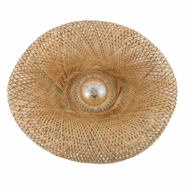 Bambusowy plafon Havana 11171 japandi klatka siatka drewniany biały