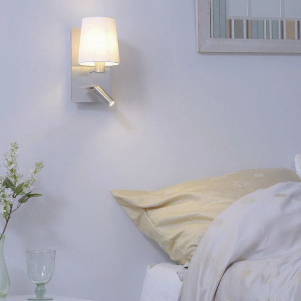 LAMPA ścienna MARRIOT 271470207 Trio regulowana OPRAWA kinkiet LED 3,1W 3000K abażurowy nikiel biały