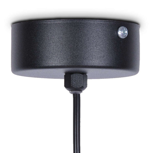 Wisząca LAMPA tuba Puerto K-4895 Kaja metalowy ZWIS loft nad stół czarny
