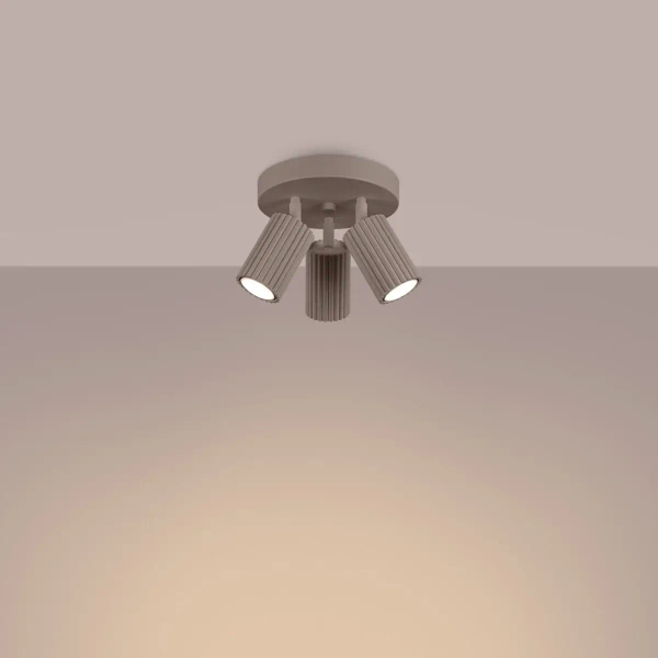 Potrójna lampa sufitowa KARBON SL.1768 z regulacją kaszmirowa