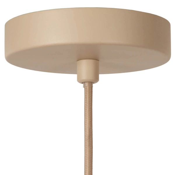 Naturalna lampa wisząca Corina 03447/52/38 tkanina beżowa