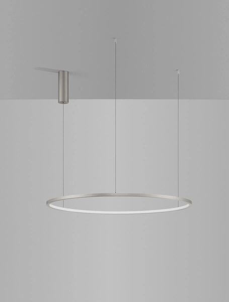 Wisząca lampa okrąg TOLUCA LE42787 Luces Exclusivas LED 48W 3000K srebrna