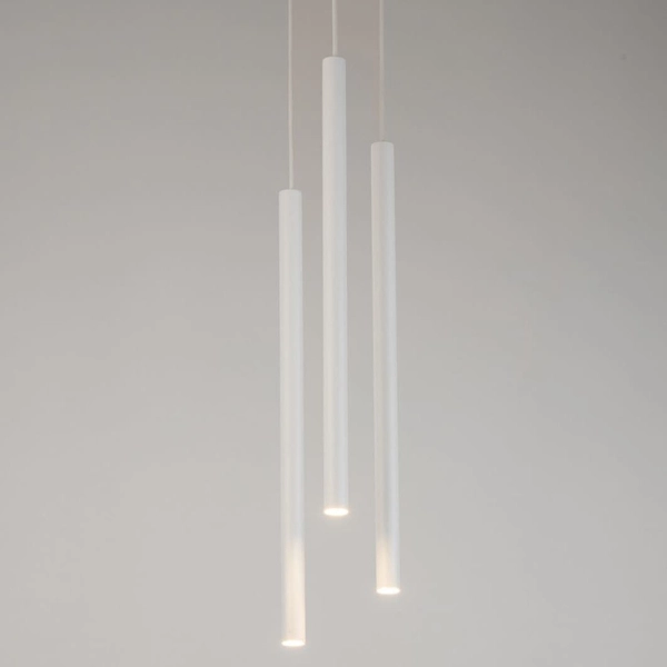 Lampa wisząca kaskadowa Sopel 33623 Sigma cylindriczne klosze biała