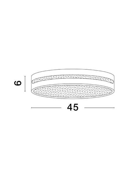 Plafon okrągły TIJUANA LE42832 Luces Exclusivas do salonu LED 30W 3000K czarny