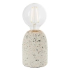 Skandynawska lampa stołowa Terrazzo 78181 lastrykowa biała