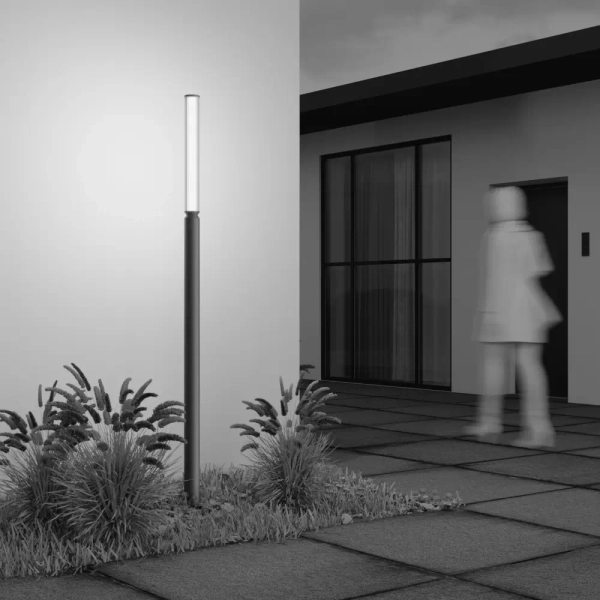 Zewnętrzny słupek ogrodowy Lit O593FL-L20BR3K LED 20W 3000K IP65 brązowy