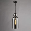 Loftowa wisząca lampa Tao TAO0110 do salonu czarny przydymiona