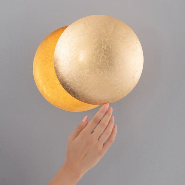 Okrągła lampa ścienna PAIJAN LE44459 LED 6W 3000K monety złota