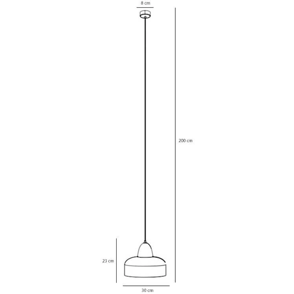 Jadalniana lampa wisząca nad stół COMO 946G25 Aldex kobaltowy