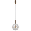 Wisząca lampa kula Strela PND-34378-1L-HBR LED 5W 3000K złoty bursztynowy