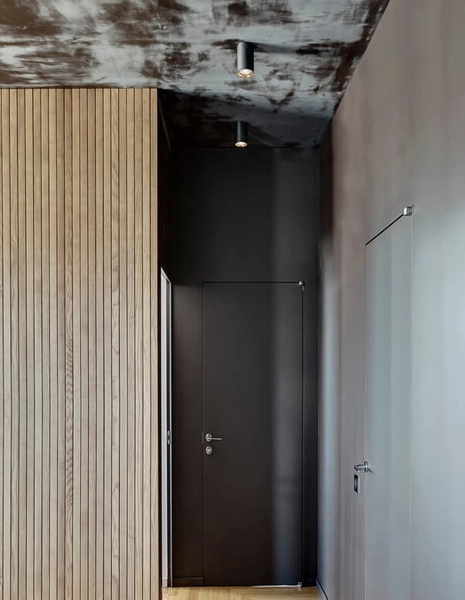 Metalowy plafon okrągły CARTANAL LE61433 do pokoju czarny