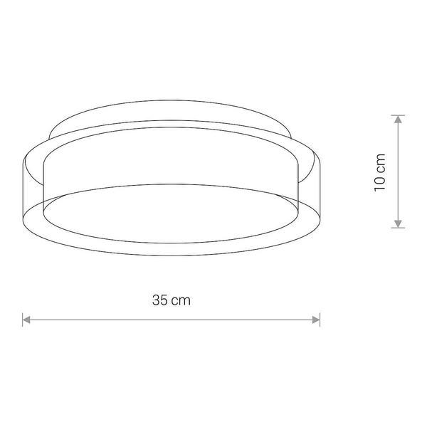 Plafoniera łazienkowa Pan 8174 Nowodvorski LED 17W 4000K IP44 przezroczysta