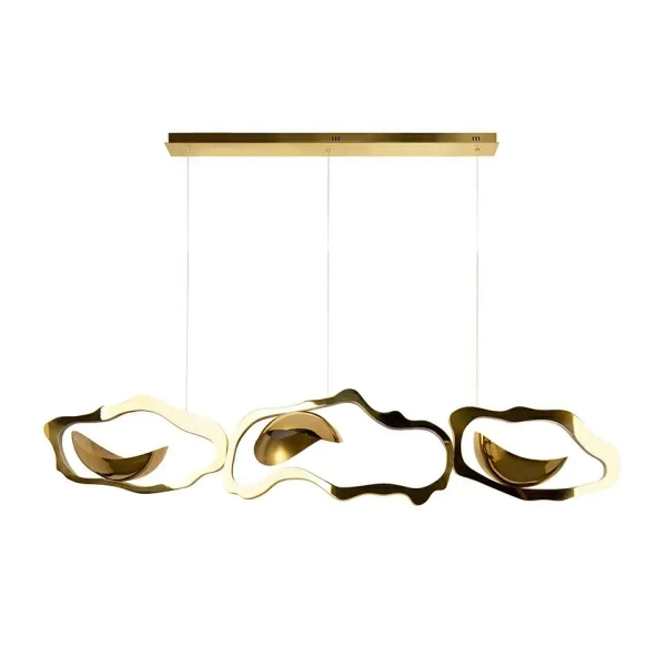Potrójna lampa wisząca CHAIN złota MSE1501100588 3xLED 54W 3000K nad stół