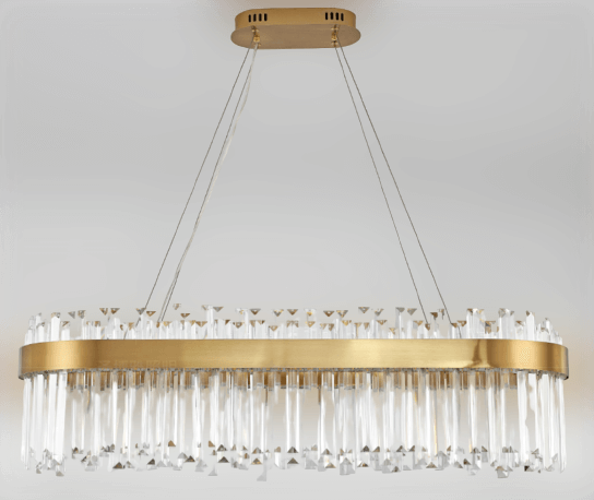 Salonowa lampa wisząca Lux CGLUXWIS100 Copel glamour LED 39W 3000K mosiądz
