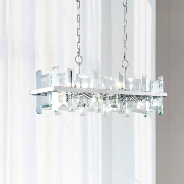 Wisząca lampa glamour Cerezo MOD201PL-08N kryształy chrom