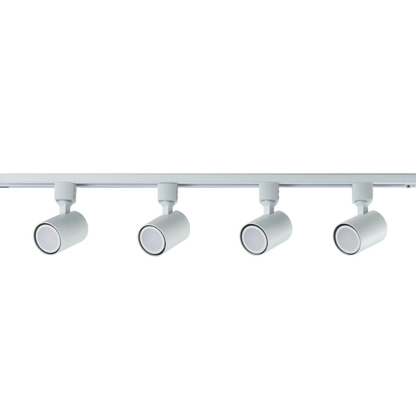 System szynowy SNOW LP-737 WH SET Light Prestige metalowa OPRAWA zestaw listwa z reflektorkami białe