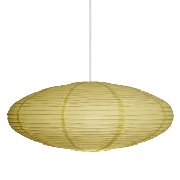 Abażur papierowy do lamp Villo 60 2213253226 owalny do salonu żółty