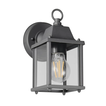 Elewacyjna lampa ścienna MIRANDE 262260142 metalowa szklana IP23 antracyt