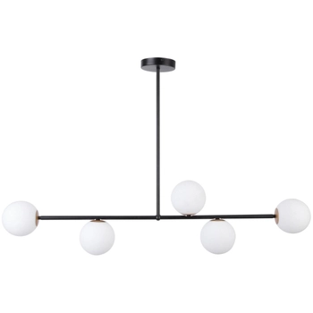 Sufitowa LAMPA modernistyczna GAMA 33186 Sigma szklana OPRAWA molecular kule balls białe